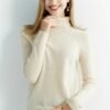 100% Merino Wool Sweater, Thermal Casual Long Sleeve Sweater For Winter & Fall, Women's Clothing