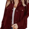 455291e882e551ac29220e70db90f2d2.jpg Solid Button Front Jacket, Casual Long Sleeve Zipper Versatile Outerwear, Women's Clothing