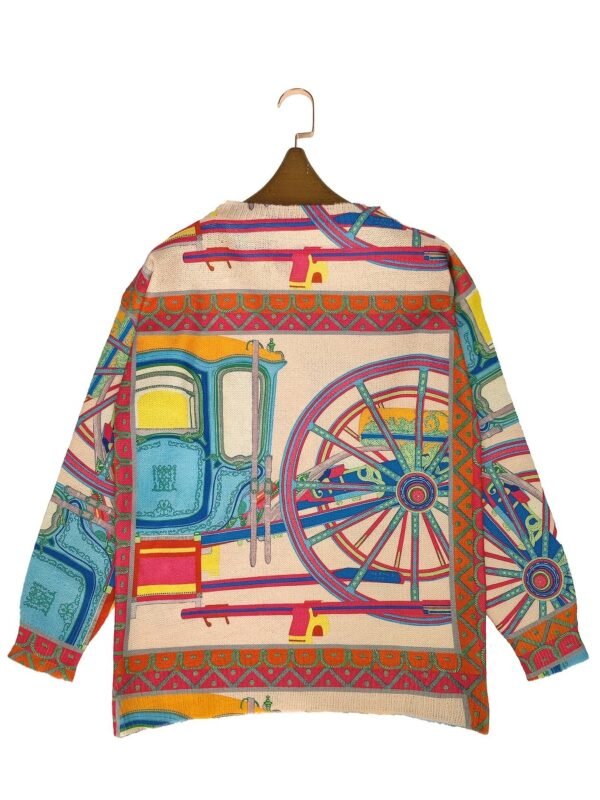 Cartoon Pattern Thin Pullover Sweater, Casual Crew Neck Long Sleeve Loose Sweater, Women's Clothing