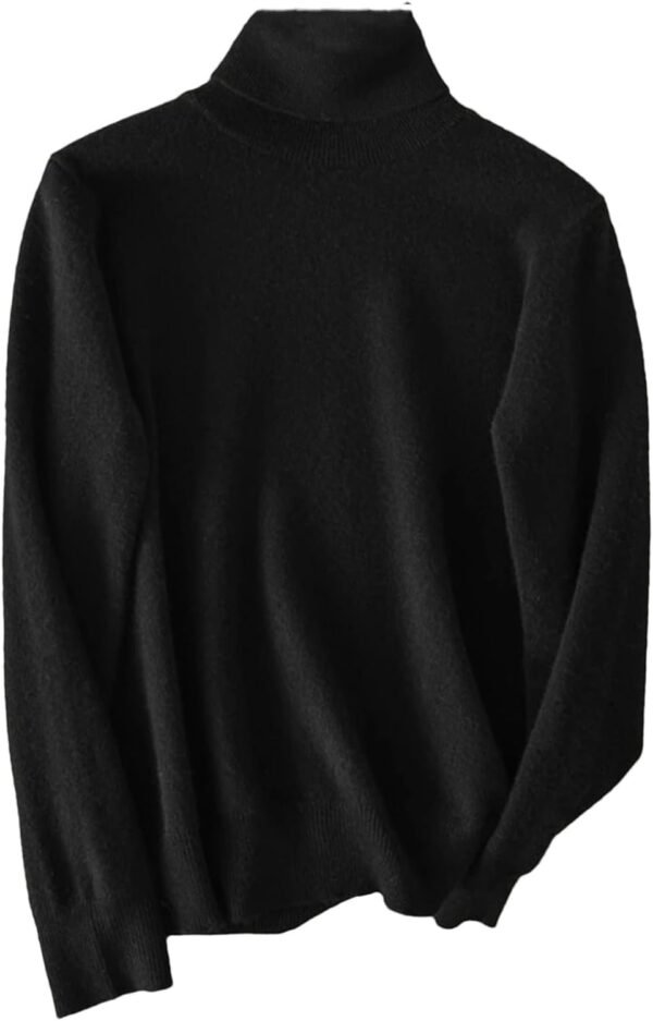 Women Turtleneck Sweater Merino Wool Knitted Pullover Autumn Winter Fashion Warm Knitwears