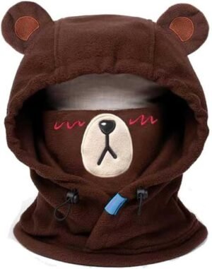 Bear Ski Balaclava Cute Animal Snowboard Face Warmer Winter Snow Sports Accessories Hat Kawaii Snowboard Gear