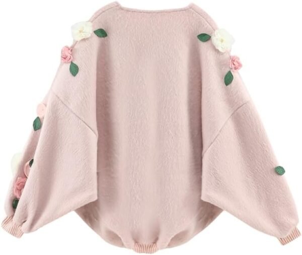 51FkGDdvQtL._AC_SL1000.jpg Women Autumn/Winter Vintage Romantic Korean Fashion Plush Pullovers Mori Girl Knitwears Elegant Aesthetic Sweater Thick