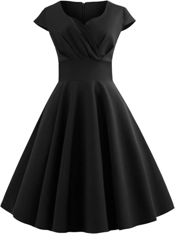 51Qu4QZStZL._AC_SL1500.jpg Women's Dress The Population Sexy Solid Color V-Neck Short Sleeve Dress Evening Prom Cocktail Dresses, S-2XL