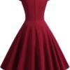 51TGEqihH0L._AC_SL1500.jpg Women's Dress The Population Sexy Solid Color V-Neck Short Sleeve Dress Evening Prom Cocktail Dresses, S-2XL
