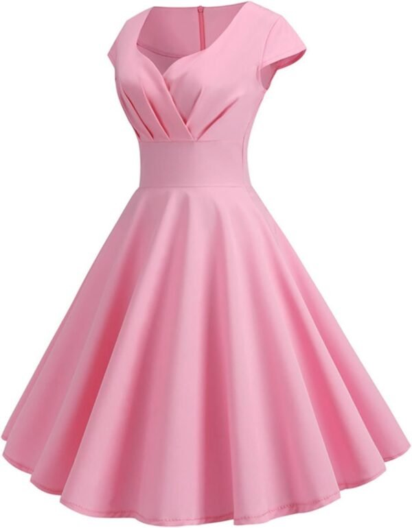 51hL0R04UPL._AC_SL1500.jpg Women's Dress The Population Sexy Solid Color V-Neck Short Sleeve Dress Evening Prom Cocktail Dresses, S-2XL