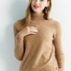 100% Merino Wool Sweater, Thermal Casual Long Sleeve Sweater For Winter & Fall, Women's Clothing