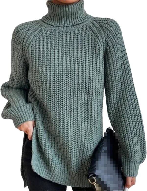 Turtleneck Fashion Women Sweater Knitted Slim Top Fashion Leisure Sweaters Ladies Pullovers Knitwear