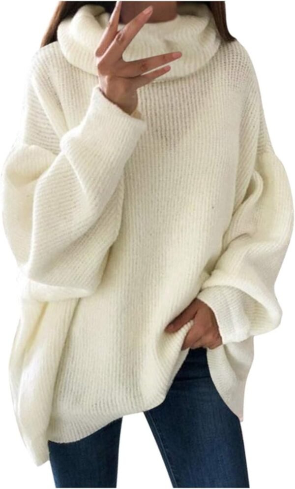 61GmHZCgK0L._AC_SL1500.jpg plus Size Fall Jackets for Women Women's Casual Solid Pocket Knitted O-Neck Shoulder Knitwear Sweater Fashion Top