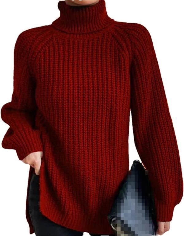 Turtleneck Fashion Women Sweater Knitted Slim Top Fashion Leisure Sweaters Ladies Pullovers Knitwear