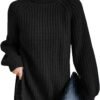 Turtleneck Fashion Women Sweater Knitted Slim Top Fashion Leisure Sweaters Ladies Pullovers Knitwear