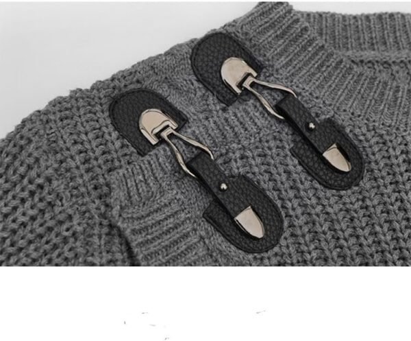 61fQgwMh0zL._AC_SL1000.jpg Woman Autumn/Winter Korean Fashion Vintage Design O-Neck Pullovers Long Sleeve Knitwear Loose Tide Y2k Sweater