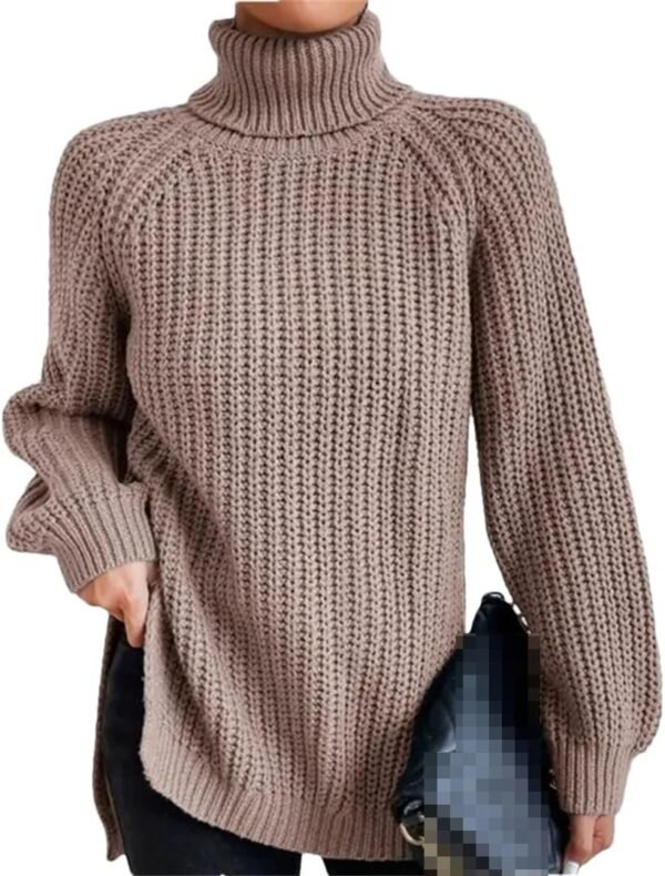 Turtleneck Fashion Women Sweater Knitted Slim Top Fashion Leisure Sweaters Ladies Pullovers Knitwear