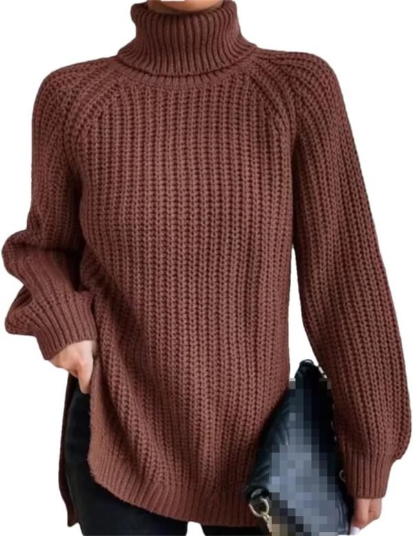 Turtleneck Fashion Women Sweater Knitted Slim Top Fashion Leisure Sweaters Ladies Pullovers Knitwear