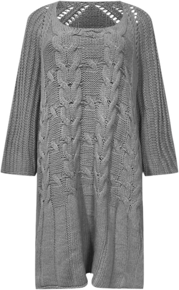 71BX4Y3wDWL._AC_SL1500.jpg Fall Sweater Women's Knitwear Crewneck Long Sleevel Shawl Cape Sweater 2023 Fashion Pullover Sweater