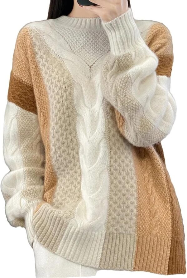 Women Winter Sweater Thick O-Neck Pullover Merino Wool Fashion Female Cashmere Knitwear Tops