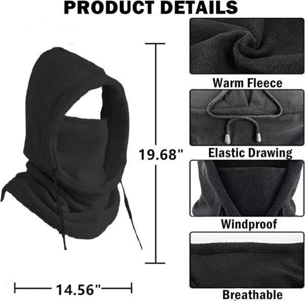 71dDUjmCEiL._AC_SL1500.jpg Balaclava Windproof Winter Face Mask Warm Fleece Ski Mask for Men and Women Cold Weather Motorcycle Bike Cycling Neck Warmer