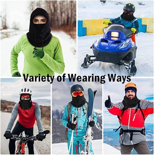 71ePRA6lhxL._AC_SL1500.jpg Balaclava Windproof Winter Face Mask Warm Fleece Ski Mask for Men and Women Cold Weather Motorcycle Bike Cycling Neck Warmer