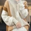 Women Winter Sweater Thick O-Neck Pullover Merino Wool Fashion Female Cashmere Knitwear Tops