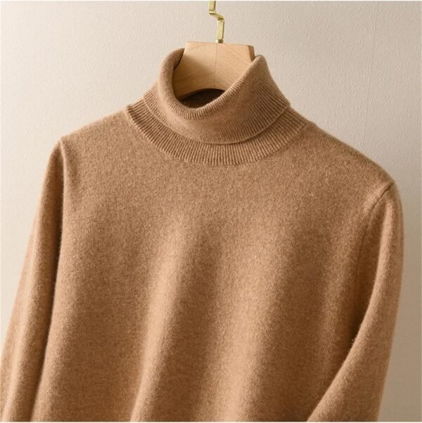 Women Turtleneck Sweater Merino Wool Knitted Pullover Autumn Winter Fashion Warm Knitwears