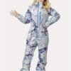 Women's Sport Waterproof Snow Jumpsuit, Winter Outdoor Sports Warm Ski Hooded Suit, Women's Activewear