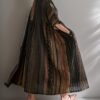 Plus Size Colorblock Stripe Print Loose Dress, Casual Short Sleeve Ruched Dress For Spring & Summer, Women's Plus Size Clothing