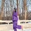 Ski Suit, Ghost Print Windproof Waterproof Warm Ski Jacket & Ski Pants Suit, Women's Activewear