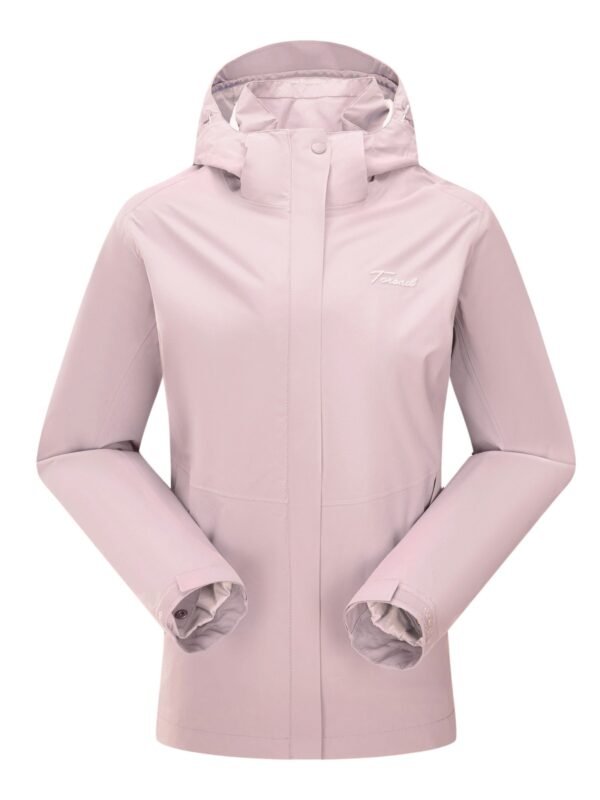Women's Outdoor Ski Jacket, Long Sleeve Casual Winter Hooded Jacket, Waterproof & Windproof Snow Jacket